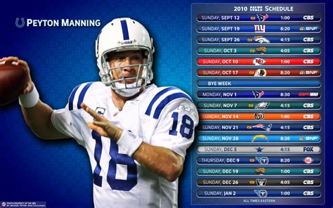 2010 Indianapolis Colts Schedule | Michael Tipton | Flickr