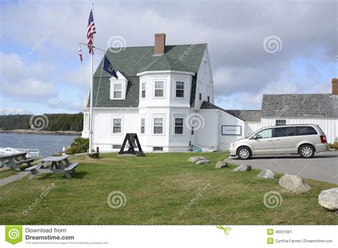 Marshall Point Lighthouse Museum in Maine Editorial Photo - Image of coastal, structure: 48331991