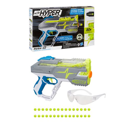 NERF Hyper Rush-40 Pump-Action Blaster & 30 NERF Hyper Rounds, Age 6+ | Canadian Tire