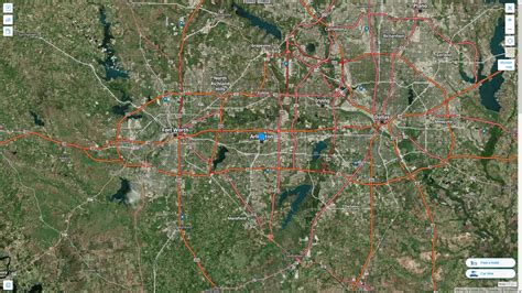 Arlington Texas Map and Arlington Texas Satellite Image