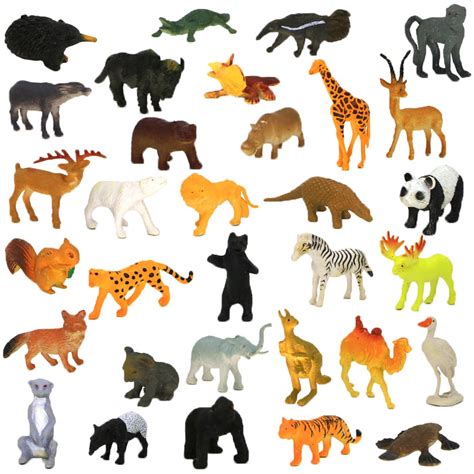 Animals Figure,54 Piece Mini Jungle Animals Toys Set,ValeforToy Realistic Wild | eBay