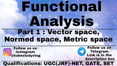 | Functional Analysis | Part-1 | Vector space, Normed space, Metric space | - YouTube