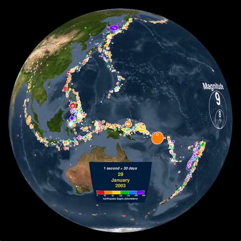 Global earthquake animation. : r/interestingasfuck