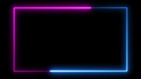 Neon Frame Light Animate Background Stock Video Footage for Free Download