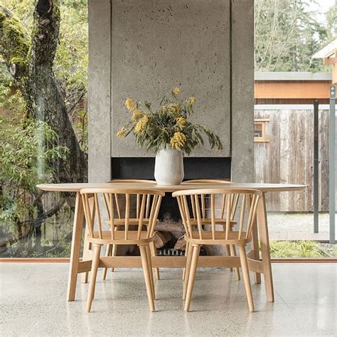 Solid Oak Oval Dining Table | West Elm