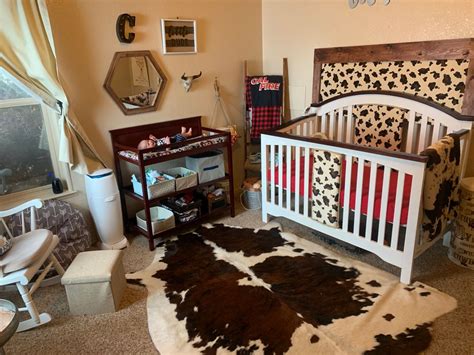 Buckaroo Nusery | Nursery baby room, Cow nursery, Diy toddler bed