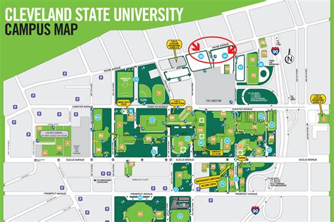 Cleveland State University Campus Map - Anetta Mathilda