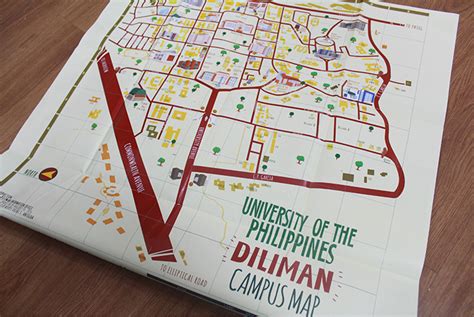 UP Diliman Campus Map on Behance