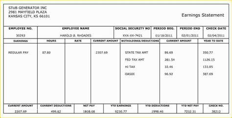 35 Free Fake Check Stubs Template | Heritagechristiancollege