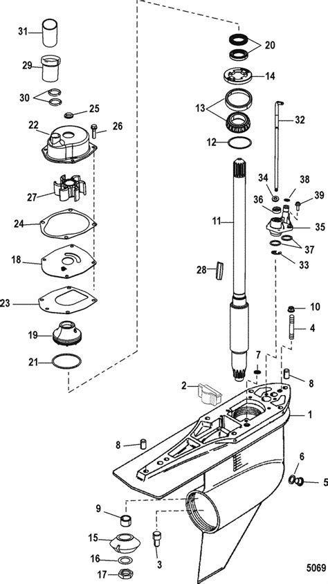 Gear Housing(Driveshaft)(Standard Rotation) for Mercruiser (Alpha One ...