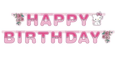 Hello Kitty Happy Birthday Clipart within Hello Kitty Birthday Banner ...