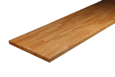 27mm B&Q Beech Solid Wood Square Edge Kitchen Worktop | Departments | DIY at B&Q £87 for 3m ...