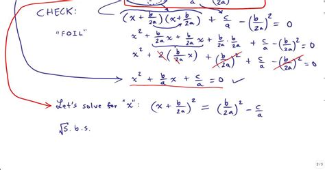 Derivation of the Quadratic Formula - YouTube