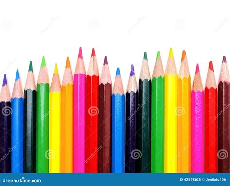 Pencil crayon border stock image. Image of background - 42598625