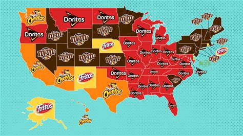 The Most Popular Snack Food in Each U.S. State