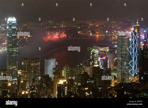 China Hong Kong Fireworks display in Victoria Harbour Stock Photo - Alamy