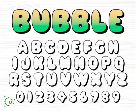 Bubbly Font Bubble Letter Font Cricut Bubble Letter Font Bubble Font ...