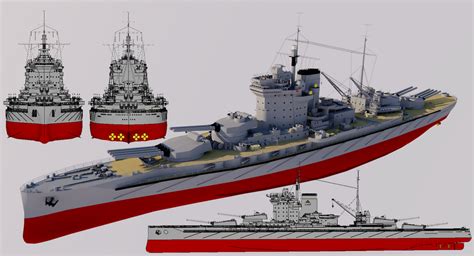 Righteous-class Super-Dreadnought 1940 Refit by TheoComm on DeviantArt