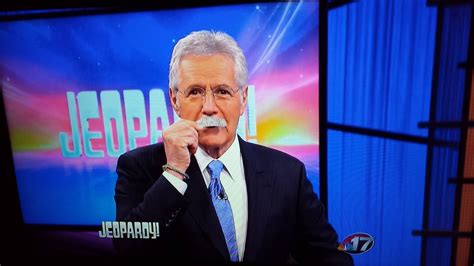 Alex Trebek brings back the mustache! : Jeopardy