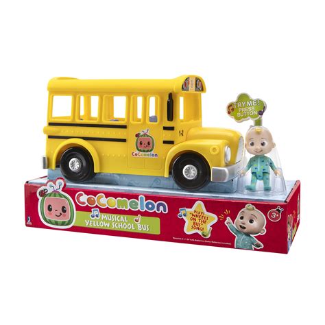 Buy CoComelon Official Musical Yellow School Bus, Plays Clips from ...