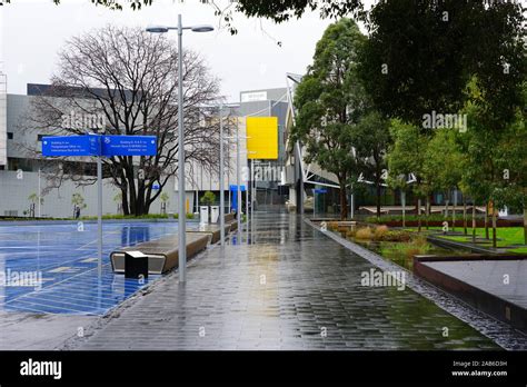 MELBOURNE, AUSTRALIA -12 JUL 2019- View of the campus of Monash University, founded in 1958 ...