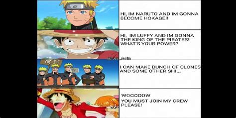 Hilarious One Piece Vs. Naruto Memes