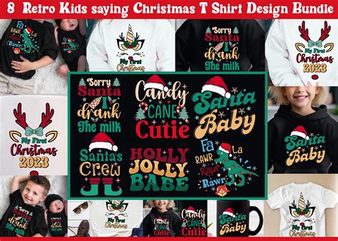 Kids Christmas T Shirt Design Bundle Graphic by syedafatematujjuhura · Creative Fabrica