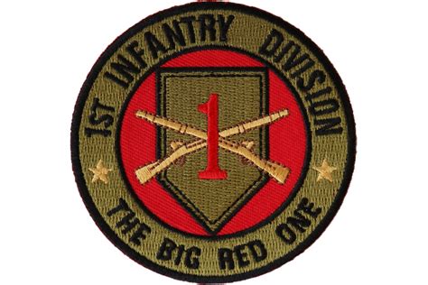 1st Infantry Division Patch The Big Red One | Army Patches -TheCheapPlace