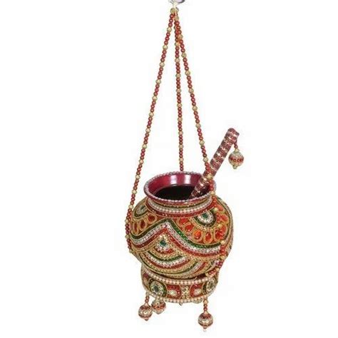 Multicolor Decorative Krishna Matki at Rs 350 in Rajkot | ID: 19243411088