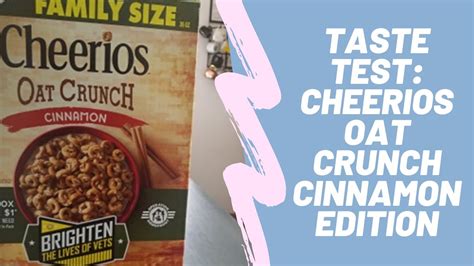 Taste Test: Cheerios Oat Crunch Cinnamon Edition - YouTube