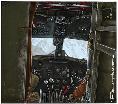 Cockpit | Aircraft art, Aviation art, History drawings