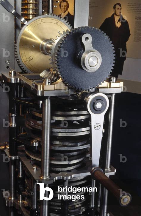 Image of Babbage Engines, Difference The handle mechanism of Babbage's ...