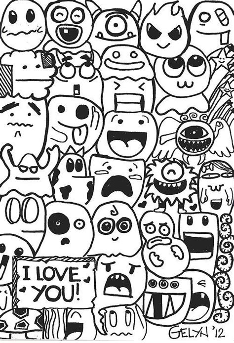 Resultado de imagen para doodle art characters Cute Easy Doodles, Awesome Doodles, Doodle Images ...