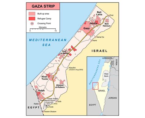 Maps of Gaza Strip | Collection of maps of Gaza Strip | Asia | Mapsland ...