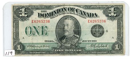 ONE DOLLAR BILL (DOMINION OF CANADA) *1923* - Schmalz Auctions