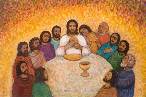 The Last Supper Painting – Catholic Art and Jewelry