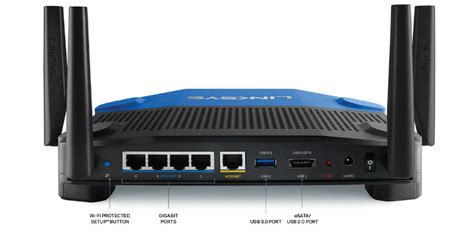 Linksys WRT1900AC Dual Band Gigabit Wi-Fi Router Product Shot