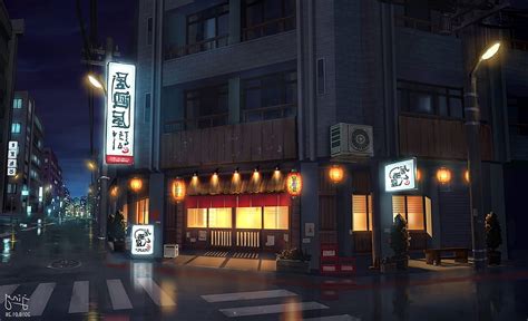 Beautiful 250 Street night background anime for phone and desktop