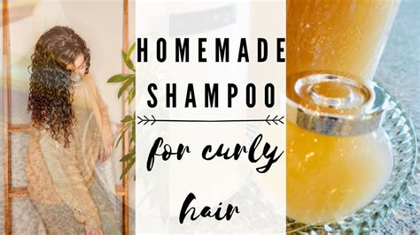 HOMEMADE SHAMPOO//for CURLY HAIR - YouTube