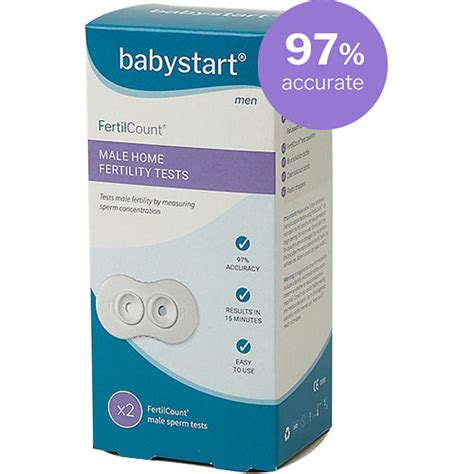 babystart FertilCount Male Fertility Tests - 2 Pack - Zoom Baby