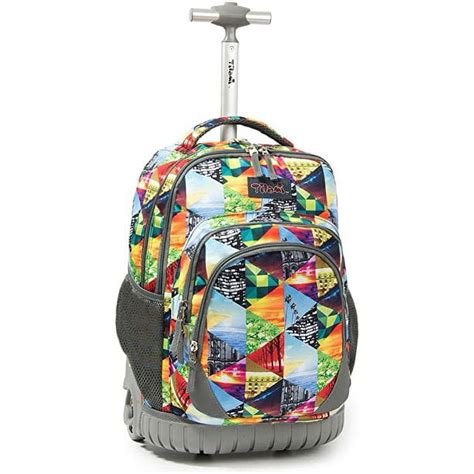 Tilami Kids Rolling Backpack 18 inch Boys and Girls Laptop Backpack ...