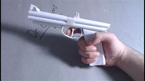 |DIY| How to make a paper gun that shoots-rubber bands-easy tutorial ...