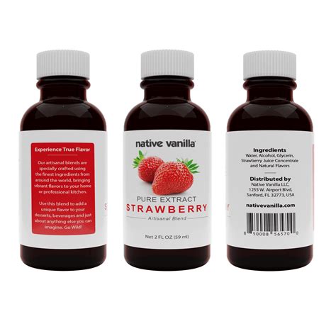 Pure Strawberry Extract | Native Vanilla