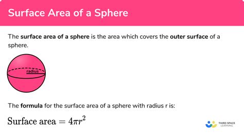 Surface Area of a Sphere - GCSE Maths - Steps & Examples