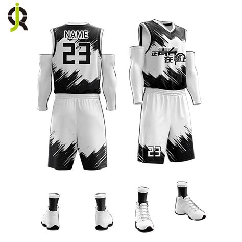 Wholesale Latest Custom College Cheap Basketball Clothing Set Sublimation Printing Reversible ...