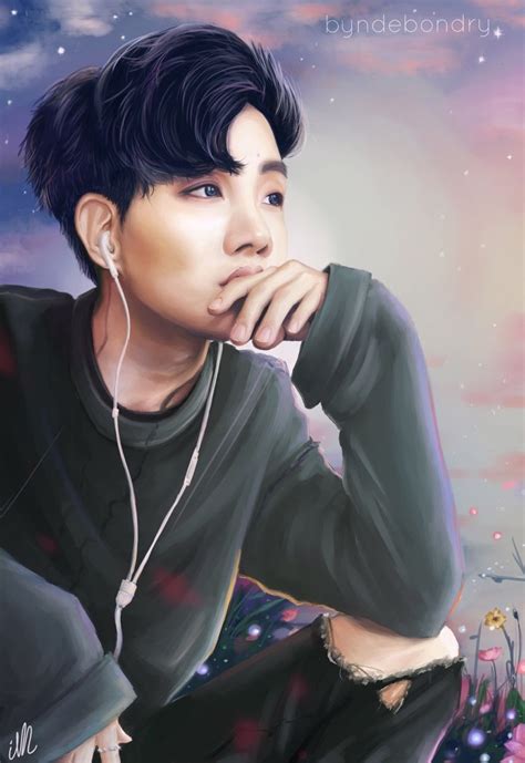 Hobi fanart... This is beautiful. /.\ | Bts fanart, Jhope fanart ...