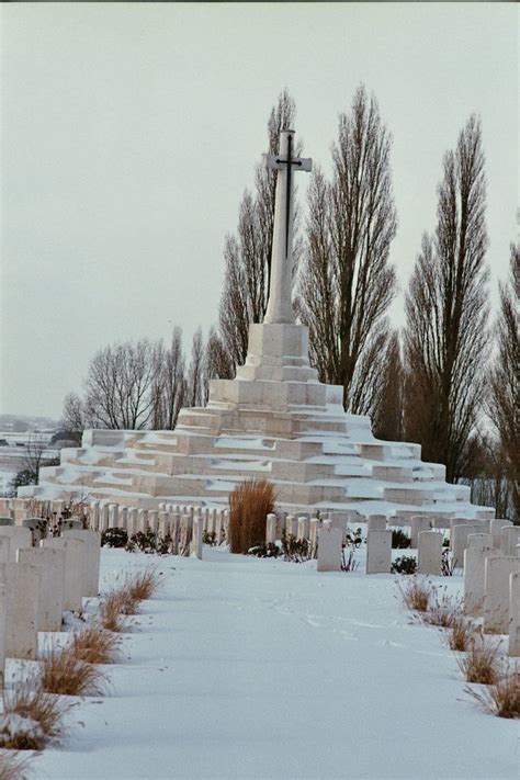 Tyne Cot Cemetery and Memorial to The Missing 'Cross of Sacrifice' nr ...