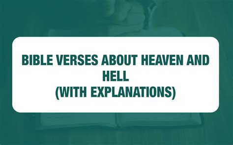 31 Bible Verses About Heaven and Hell (with Explanations) - Study Your Bible