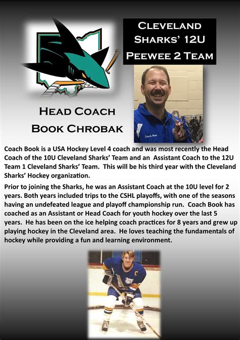 Cleveland Sharks | The Sharks are Excited to Welcome Back Coach Book ...