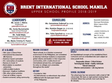 Upper School | Brent International School Manila